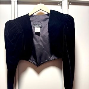 Black Velvet Bolero Jacket